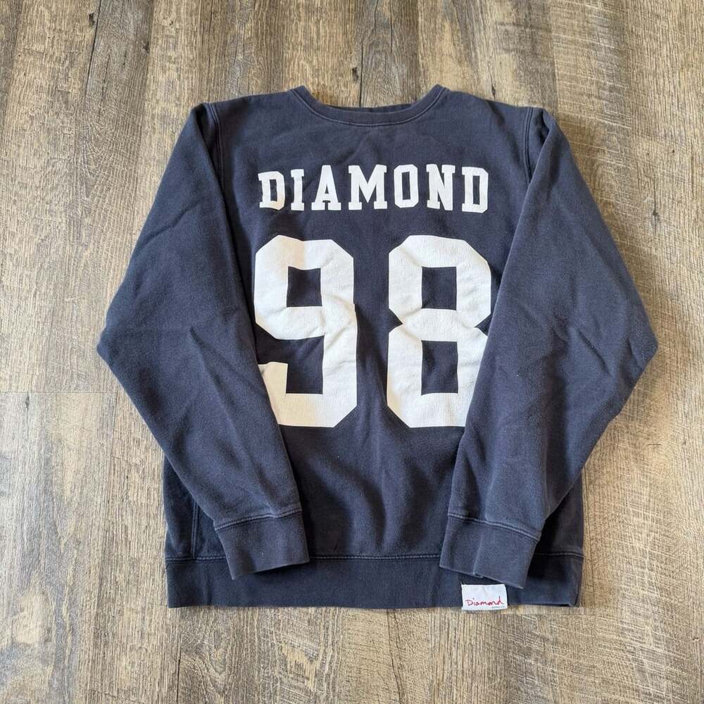Diamond Supply Co. '98' Graphic Crewneck Sweatshirt Navy Blue